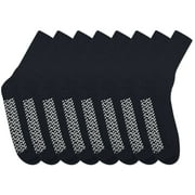 4 Pairs of Nobles Men's Black Comfortable Slipper Socks Size 10-13