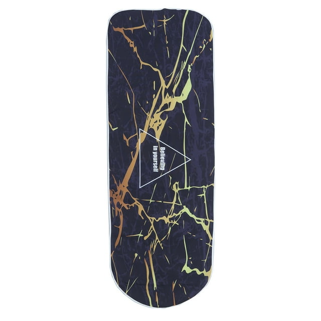 MasteelfCA Fashion Dacron Wide Large Marble Pattern Digital Printing Ironing Board Cover high Quality(Black)