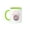 Green/White, variant on 3drose, 300 Club Perfect Bowling Game Bowler No Gutter Balls, 11oz Two-tone Black Mug