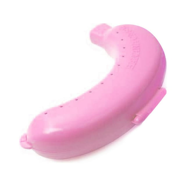 Inteprter Plástico Banana Protector contenedor caja soporte comida almuerzo fruta almacenamiento Banana Protector, contenedor de plátano, Type9 NO9