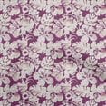 thumbnail image 1 of oneOone Cotton Jersey Purple Fabric Floral & Leaves Sewing Craft Projects Fabric Prints By Yard 58 Inch Wide, 1 of 6