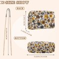 thumbnail image 4 of FORMRS Women Crossbody Purse with Chain Strap Vegan Leather Shoulder Handbag, Brown Flowers, 4 of 7