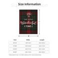 thumbnail image 5 of Sikiie Wonderful Time Christmas Cozy Flannel Fleece Throw Blanket: Lightweight & Thick for All Seasons - Perfect for Women, Men, & Kids"80"x60", 5 of 6