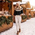 thumbnail image 5 of Women's Sweater Casual Vintage Crew Neck Knitted Sweater Cute Graphic Fall Fashion Pullover Jumper Tops, M, 5 of 7