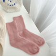 thumbnail image 2 of Jamicy Crew Socks for Women Soft Solid Color Mid-Cut Socks for Women Winter Thickened Warmth Home Warmth New Year Socks, 2 of 2