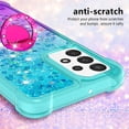 thumbnail image 4 of Phone Case for Samsung Galaxy A13 4G, Shiny Bling Quicksand Effect TPU Bumper Case with Four Corners Anti-Fall Heavy Protection Cover for Samsung Galaxy A13 4G, Blue Purple, 4 of 14