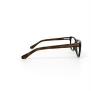Walmart Mens FM14097 Square Prescription Eyeglasses with Case, Brown