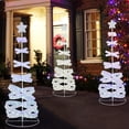 thumbnail image 2 of Gymax Pre-lit Spiral Christmas Tree Light Up Artificial Tree w/ 341 LED Lights Holiday Decoration, 2 of 10