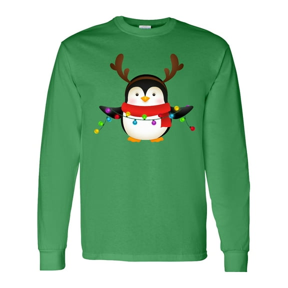 Inktastic Penguin Xmas Long Sleeve T-Shirt
