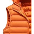 thumbnail image 7 of Wutalume Men's Casual and Fashionable Ribbed Patterned Sleeveless Cotton Vest, Men's Hooded Solid Color Fitted Cotton Jacket Vest,Saffron 4XL, 7 of 7