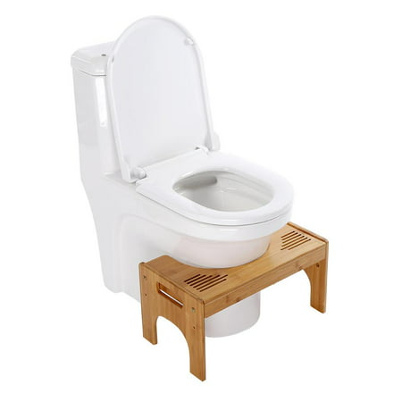Ashata Adjustable Bamboo Non Slip Sit Squatty Toilet Potty Stool Chair, Squatty Toilet Stool,Toilet
