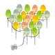 thumbnail image 2 of pstuiky Lámpara de decoración de Pascua lámpara de huevos de Pascua lámpara LED cálida lámpara de pie para exterior impermeable batería lámpara decorativa de Pascua cadena de luz cálida, 2 of 7