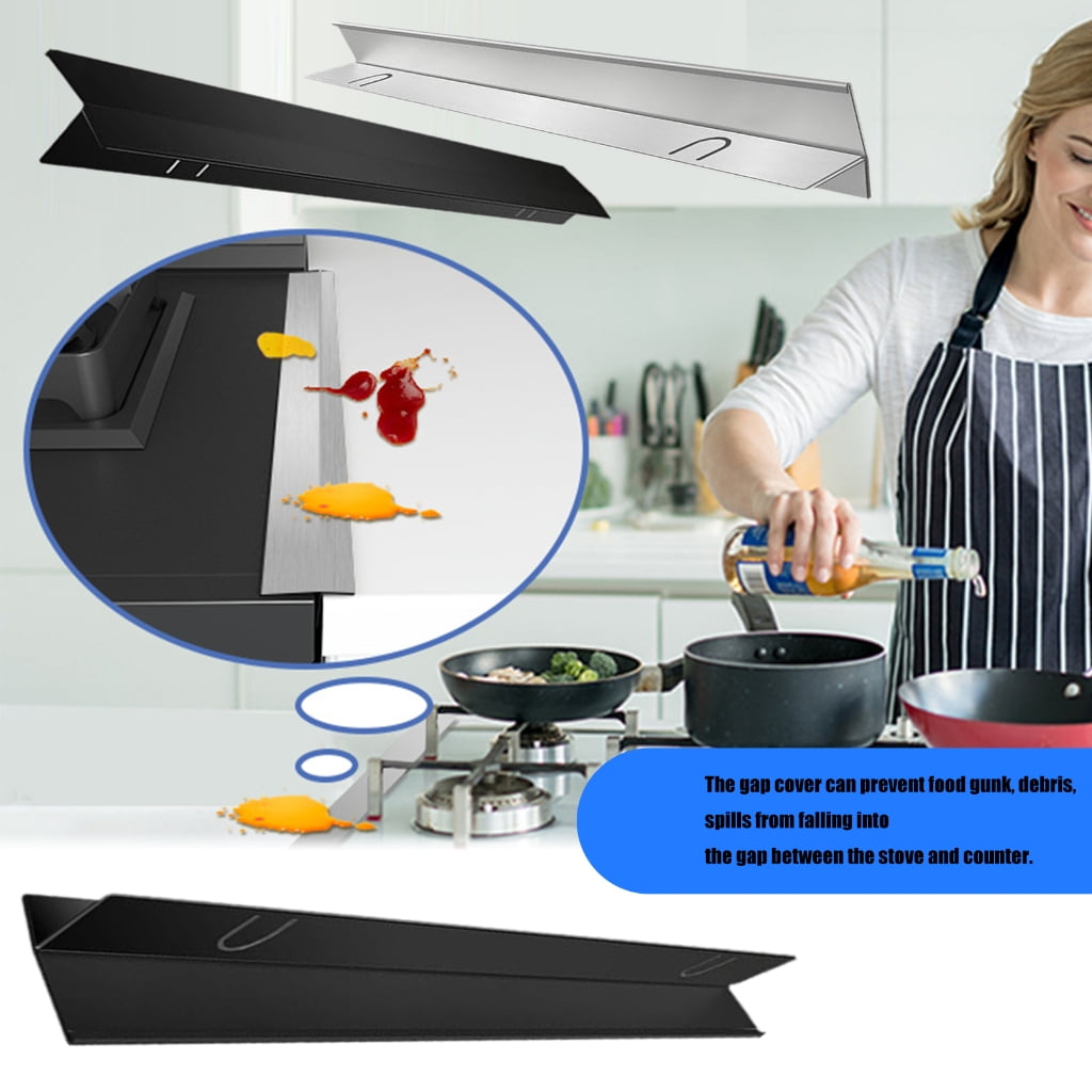 Stove Space Covers Stainless Steel Stove Space Filler Stove Space Guards Range Trim Heat Resistant Guard Between Stove Top