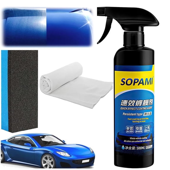 Sopami Car Coating Spray, Sopami Quick Effect Coating Agent, Polish Spray Waterl