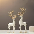 thumbnail image 6 of Eolstice Christmas Forgetive Resin Deer Ornaments, Imaginative Reindeer Decor, Festive Home Accents, For Living Room Display, TV Cabinet Decor, Cabinet Arrangement, 6 of 9