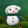 thumbnail image 1 of RKSTN Handmade Materials Christmas Crochet Material Package Santa Claus Snowman Deer Hand Woven Wool Ball, 1 of 3