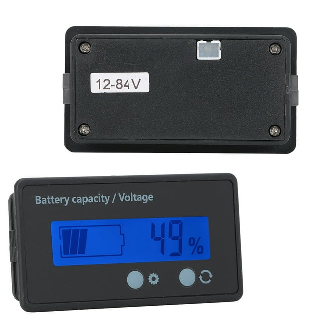 Battery Capacity Display, Waterproof Simple Battery Capacity Monitor, Durable For -acid Battery For Lithium Iron Battery For Lithium Battery