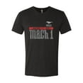 thumbnail image 2 of Wild Bobby, Ford Mustang 50 Years Logo Mach 1 Classic Emblem, Cars and Trucks, Men Premium Tri Blend Tee, Vintage Black, Medium, 2 of 4