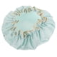 thumbnail image 4 of Gorro de ducha impermeable de doble capa para mujer, reutilizable y con banda elástica, de poliéster y algodón grueso para ducha y baño, 4 of 8