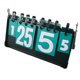 thumbnail image 5 of Marcador portátil abatible, marcador de mesa, marcador de mesa, marcador de puntuación, tarjetas de números de puntuación para tenis de mesa, voleibol, competiciones deportivas al aire libre, 5 of 7
