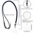 thumbnail image 4 of AHABIPERS Phone Lanyard, Universal Crossbody Phone Nylon Lanyards, Adjustable Shoulder Neck Straps - Blue, 4 of 8
