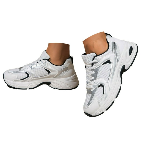 Dakaela Womens Sneakers Air Cushion Running Shoes Lightweight Mesh Work Casual Tennis Walking Shoes