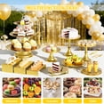 thumbnail image 4 of Whitejianpeak 13Pcs Gold Cake Stand Set, Metal Dessert Table Display Set with Cake Display Stand, 3 Tier Cupcake Stand, Cake Cutting and Serving Tongs for Wedding Birthday Party Celebration, 4 of 8