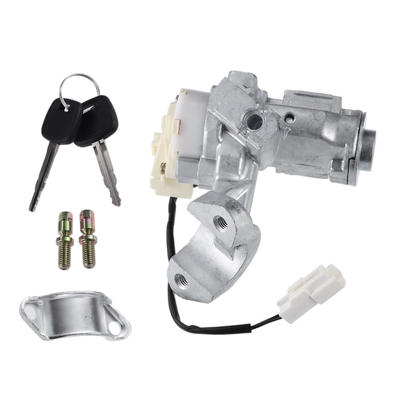 Unique Bargains Unique Bargains 1Pc Ignition Switch Lock Cylinder Assembly for Toyota CAMRY 2002-2006 Durable Metal 1 Set Silver Tone