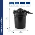thumbnail image 4 of Alpine Corporation 15" Tall Bio-Pure Pressure Filter for Ponds, 1,000 Gallon, 4 of 16
