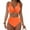 Orange, variant on Women's Swimwear Tankini Set Beach Pool Cover Up Hollow Out Bikini Top With Swim Shorts Conservative Two Piece Bathing Suit Vintage Bathing Suits for Women Skirt Swimsuits for Big Busted Women Bathing