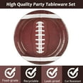 thumbnail image 3 of Football Paper Plates Football Dessert Plates Birthday Party Supplies Disposable 7" Football Paper Tableware Decorations for Sports Fans Baby Shower(24 pcs), 3 of 6