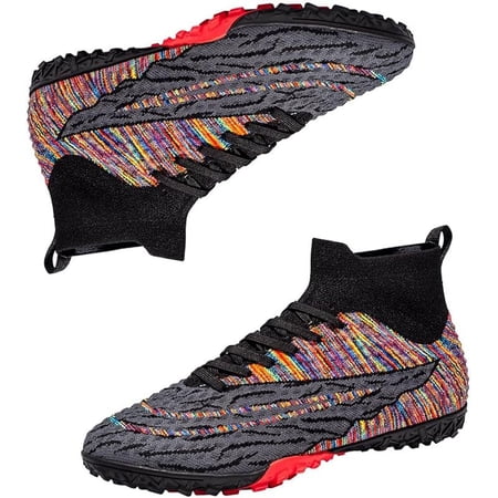 MEBAMY Men's Soccer Cleats Football Shoes Outdoor AG FG Breathable Lightweight Football Baseball Lacrosse Rugby Turf Shoes