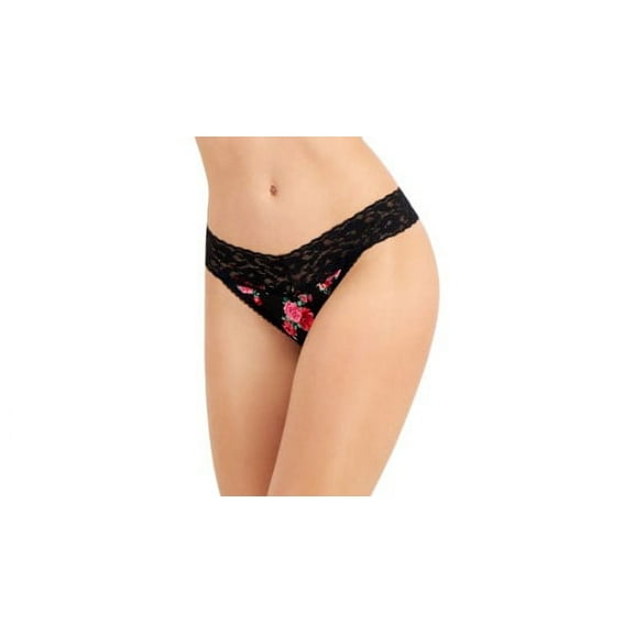 INC International Concepts Womens Lace Trim Thong Underwear V Day Floral B 2XL