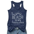 thumbnail image 4 of Womens Workout Tank Tops Women's Basic Sleeveless Summer Tank Top T Shirt Cami Tops for Women Navy M, 4 of 4
