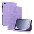 thumbnail image 2 of XYX Tablet Case for Samsung Galaxy Tab A9 8.7 inch SM-X110 SM-X115, Lily Flower Pattern PU Leather Multiple Viewing Angles Stand Slim Folio Tablet Cover (Purple), 2 of 7