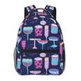 thumbnail image 1 of Balery Wine Glasses And Cocktails Mochila Escolar Impresa, Mochila Ligera para Viajes Casual, Mochila Duradera y Cómoda Multifuncional, Mochila para Laptop-One Size, 1 of 5
