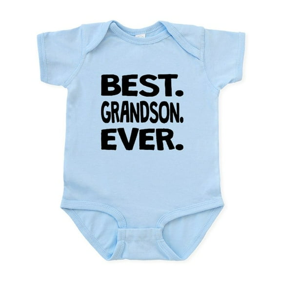CafePress - Best. Grandson. Ever. Body Suit - Baby Light Bodysuit, Size Newborn - 24 Months
