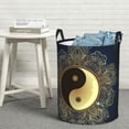thumbnail image 5 of Laundry Basket, Yin And Yang Mandala Waterproof Laundry Hamper with Padded Handles, Clothes Hamper for Laundry, Bedroom, Dorm, Towels, Laundry Bin Easy Storage, 5 of 6