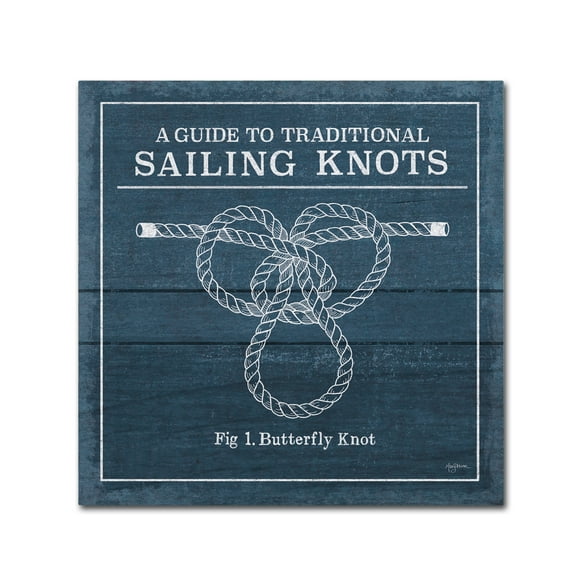 Trademark Fine Art 'Vintage Sailing Knots II' Canvas Art by Mary Urban