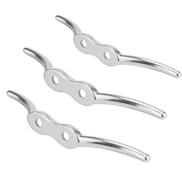 68mm long 1X 316 Stainless Steel Flagpole Flag Halyard Rope Cleat Boat