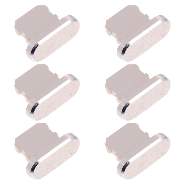 unbranded 6Ud Protectores Para USB De Teléfono En Aleación De Aluminio Dorado Elegantes Y Resistentes