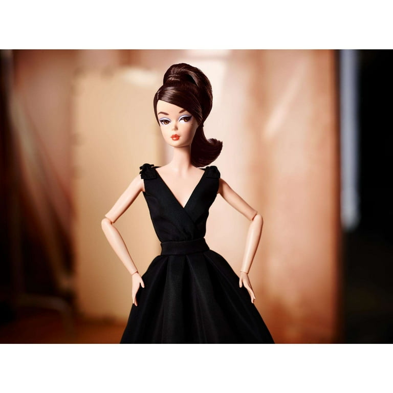 Barbie Collector Fashion Model Doll with Classic Black Dress - Walmart.com