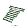 thumbnail image 4 of stanreset 9 Pieces/Set RC Car Steering Tie Rod Pull Rods Automotive Upgrade Modified Accessories Replacement for WL Toy 12429 Green, 4 of 6