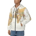 thumbnail image 3 of Naloa World Map 1 Men’s Hoodies, Zip up Hoodie, Sweatshirts,Hoodies for Men Sizes S-3XL-Large, 3 of 5