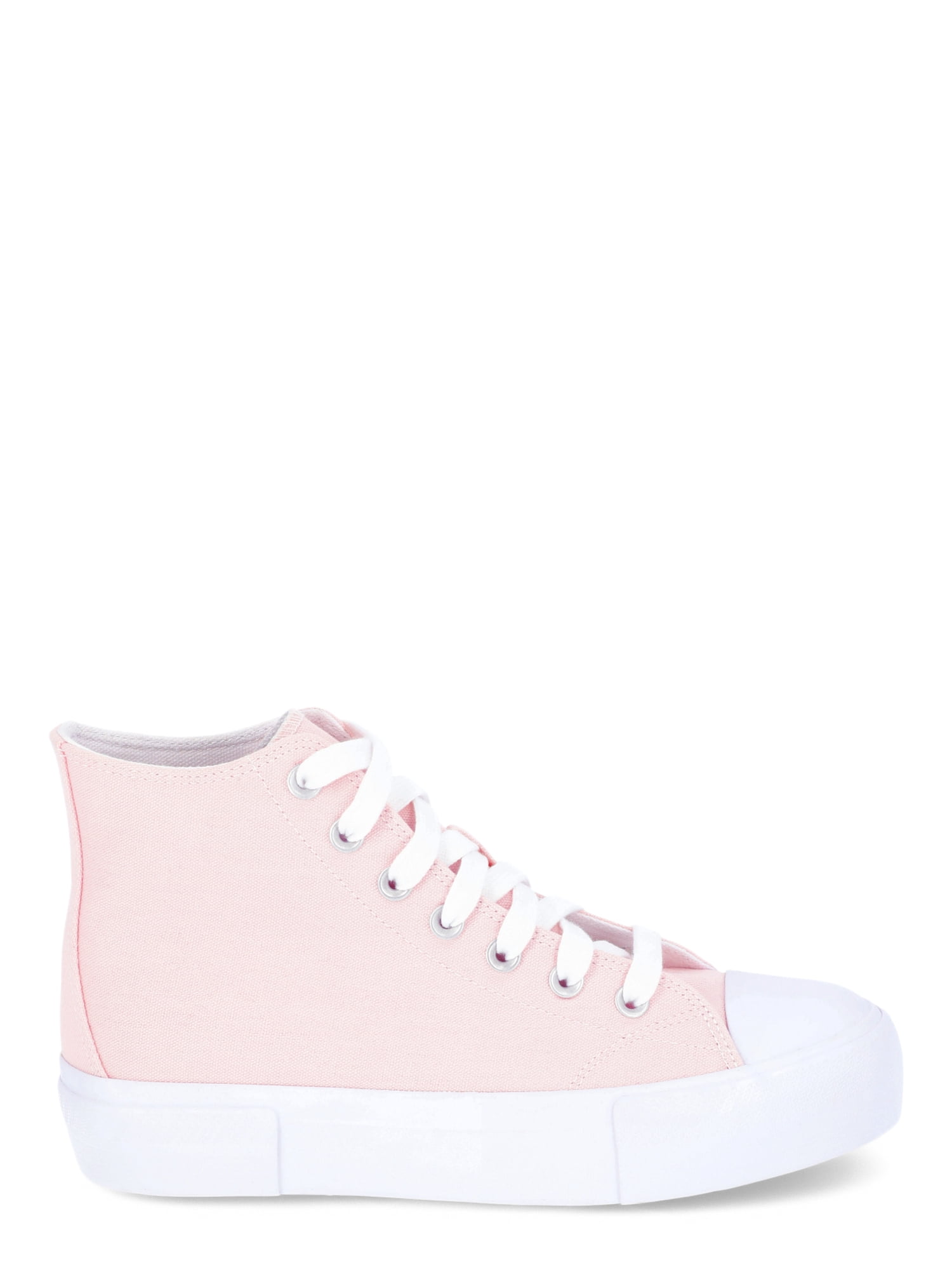 No Boundaries Platform Lace Up Hi Top Sneakers, Women's