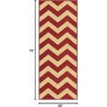thumbnail image 3 of Size Red Rubber Backed Non-Slip Hallway Stair Runner Rug Carpet 22 inch Wide Choose Your Length 22in X 6ft, 3 of 4