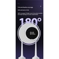 thumbnail image 2 of Upgraded UV Toothbrush Cleaner Holder Wall Mounted, LED Smart Screen, with Auto-Inductive Cover, Cleaning and 180-Degree Drying, for Home, Travel white, 2 of 5