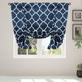 thumbnail image 6 of CJC Adjustable Printed Tie up Curtain - Morocco Thermal Insulated Blackout Curtains - for Window Door Home Kitchen, 5 Colors, 6 of 9