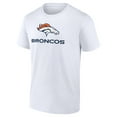 thumbnail image 2 of Men's White Denver Broncos Logo Team Lockup T-Shirt, 2 of 3