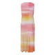 thumbnail image 5 of Vestido informal largo de verano con cuello redondo y rayas degradadas para mujer, 5 of 6